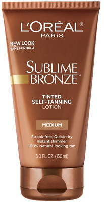 L'Oreal Paris Sublime Bronze Tinted Self-Tanning Lotion Medium Natural Tan 5 fl.