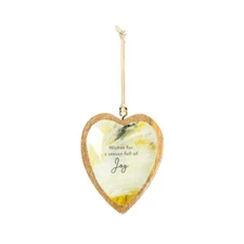 Demdaco ArtLifting Heart Ornament - Wishes For A Season Full of Joy*