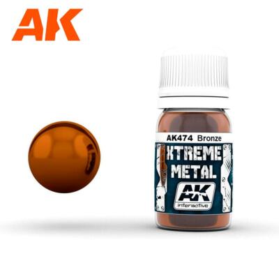 AK Interactive AK474 Xtreme Metal Bronze 30ml - US