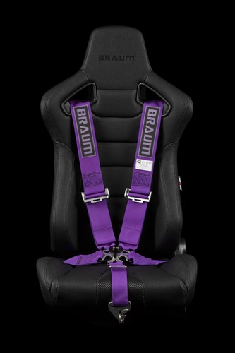 BRAUM Racing PURPLE 5 Point 3" Inch SFI Certified 16.1 Racing Harness Single New - Afbeelding 1 van 6