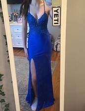 prom dress size 2 royal blue only worn once great condition beautiful color