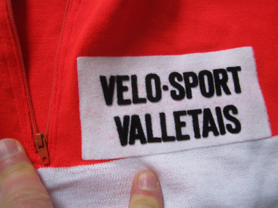 Maillot cycliste AVENUE U Vélo Sport VALLETAIS vintage années 70 shirt