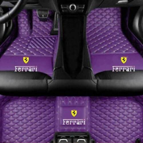For Ferrari Car Floor Mats All Models Right Hand Drive Carpets Custom Waterproof Foto 2 de 4