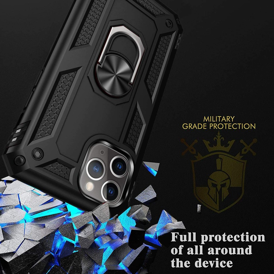 Shockproof Ring Case For iPhone 16 15 14 13 12 11 Pro Xr Xs Max 8 7 ...