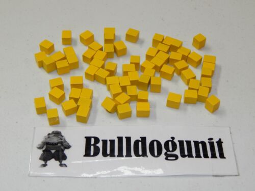 2013 Parker Brothers Continental Risk Board Game Yellow Army Cubes Pieces Only - Picture 1 of 1