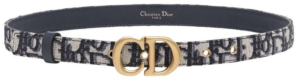 Ceinture oblique jacquard 20 mm selle Christian Dior tailles 80 cm/32 pouces