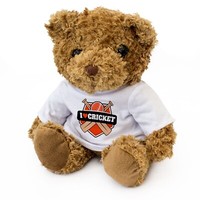 Neu - I Love Cricket - TeddybäR - Süß Kuschelig Weich - Taufe, Taufe