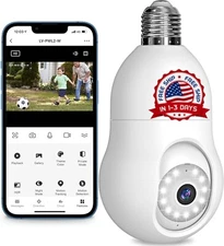 Sistema De Camaras Seguridad WiFi HD 1080P 360° Para Exterior o Casa Con Audio