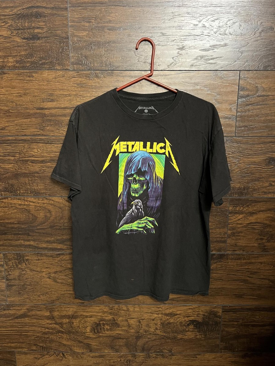 Metallica Skeleton Grim Reaper Crow T-shirt
