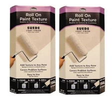 2 Homax Roll On Paint Texture Additive Suede Light Finish Covers 175 Sq Ft  Each