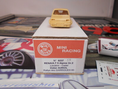 1/43 Kit Rallye – Renault 5 Alpine Gr.2 Auriol / Garrigues 1983 – Mini Racing (Rare)