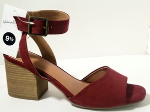 red dressy sandals