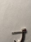 14k Solid Gold Garnet And Diamond Earrings Weighs 1.54 Grams — photo 8