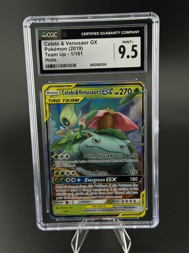 Celebi & Venusaur-GX graded CGC 9.5 for sale on eBay