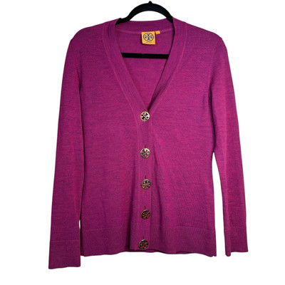Burch Simone Cardigan Tory Burch Cardigan Gold Buttons Tory Burch