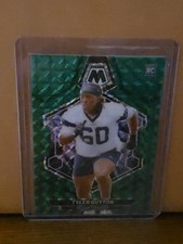 2024 Panini Mosaic - Rookies Tyler Guyton #329 Green Mosaic Prizm (RC)