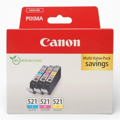 Canon CLI-521 Multipack C/M/Y Tintenpatrone Druckerpatrone - NEU & OVP