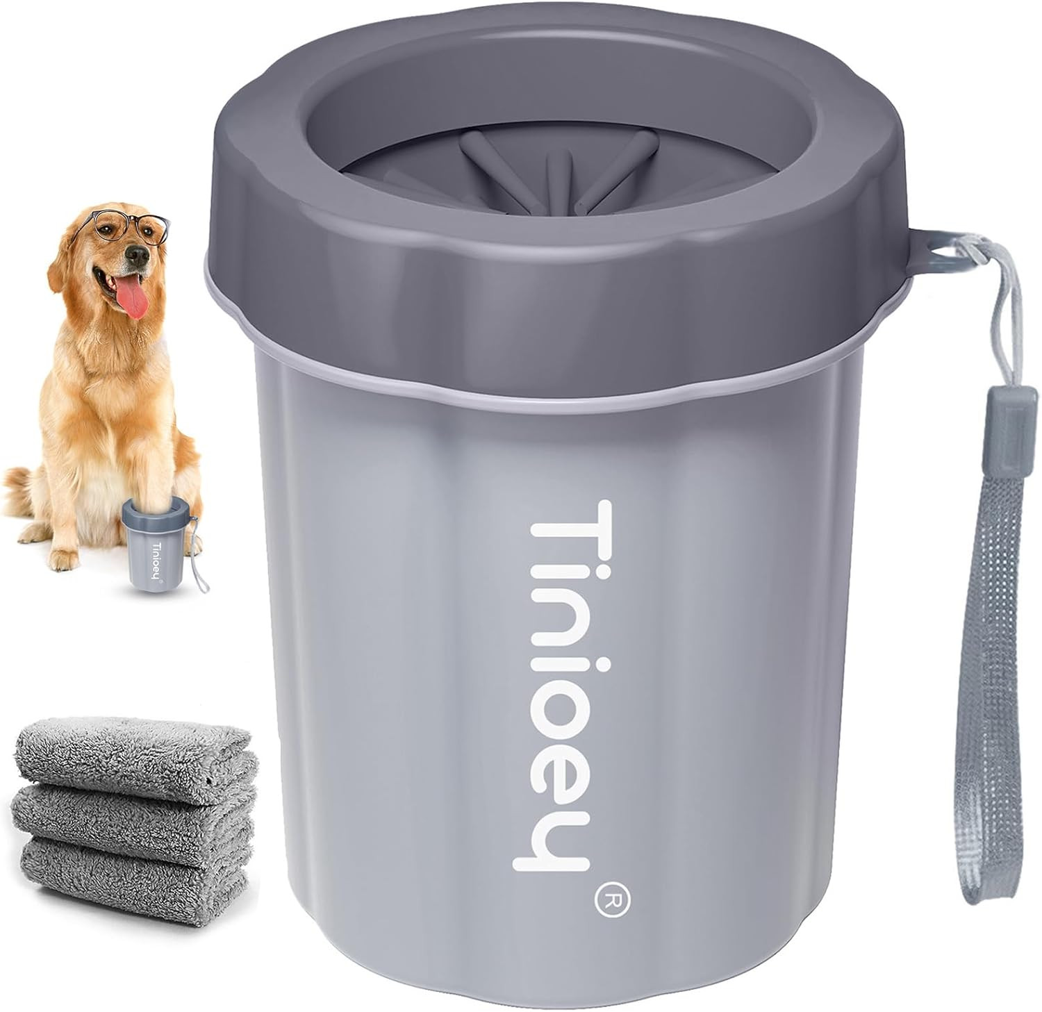 Dog Paw Cleaner for Medium Dogs, Dog Paw Washer Muddy Paw Cleaner, Pet Foot Clea