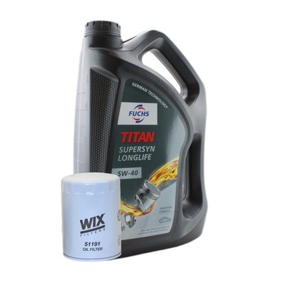 5L Fuchs TITAN SUPERSYN LL 5W-40 Wix Engine Oil Change Kit for A4 Passat Turbo