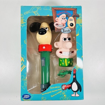 Wallace & Gromit Torch Pack verpackt austauschbare Charakterköpfe Stiefel funktionieren