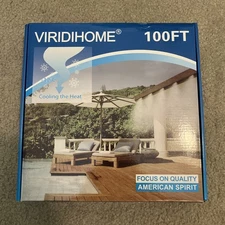 Misting Systems, Misters /Outside Patio, 100FT Black Misting Cooling System New