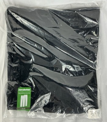 NWT Scrubstar Core Essentials Unisex Black XL Drawstring Pants