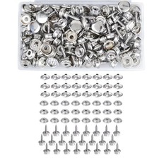 50 Set Stainless Steel Boat Marine Canvas Snap Cover Button Fastener Kit