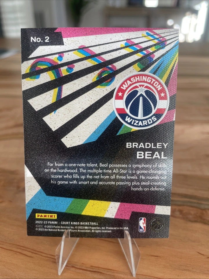 Bradley Beal Maestros 2022-23 Panini Court Kings #2 Wizards Basketball Card - Image 4 of 4