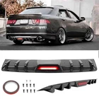Carbon Style Rear Diffuser Bumper Lip w/Brake Tail Light For ACURA TSX 2004-2014