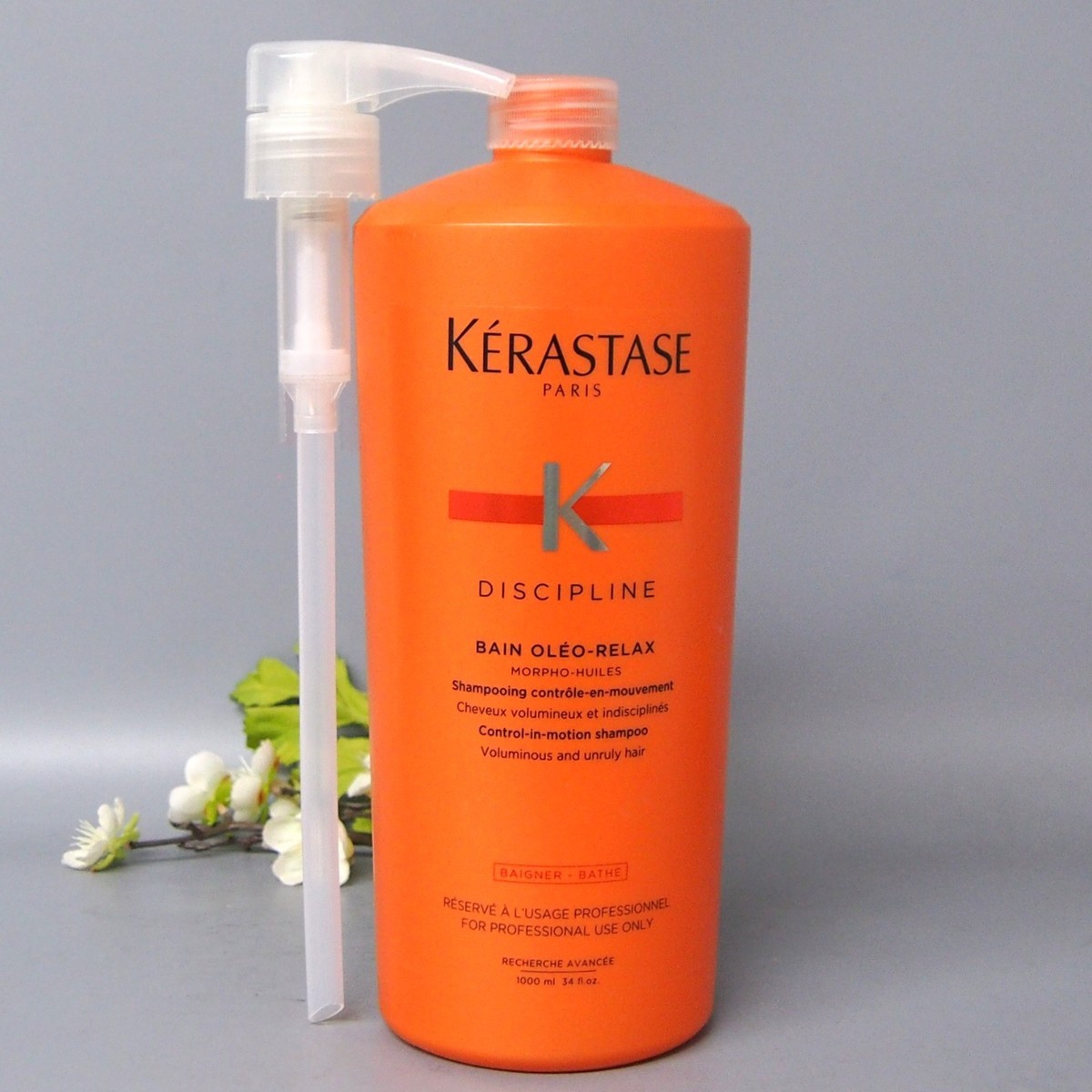 Kérastase Bain Oleo-Relax 1000ml WITH PUMP Kerastase Discipline Bain Oleo Relax Shampoo 1000ml