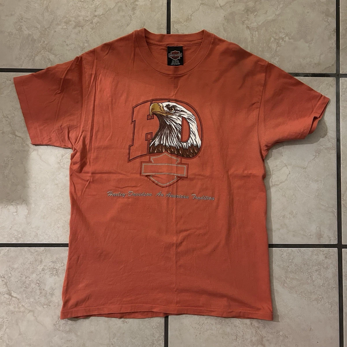 Harley-Davidson Orange Vintage T-Shirts for Men for sale | eBay
