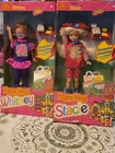 Vintage Mattel Barbie Whitney & Stacie Dolls Happy Meal 1990s Box Accessories