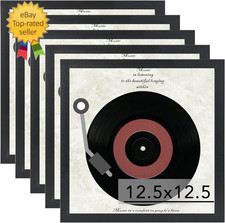 Vinyl Frame Record Frames for the Wall Display Album Covers, Wood 12.5X12.5 Fram