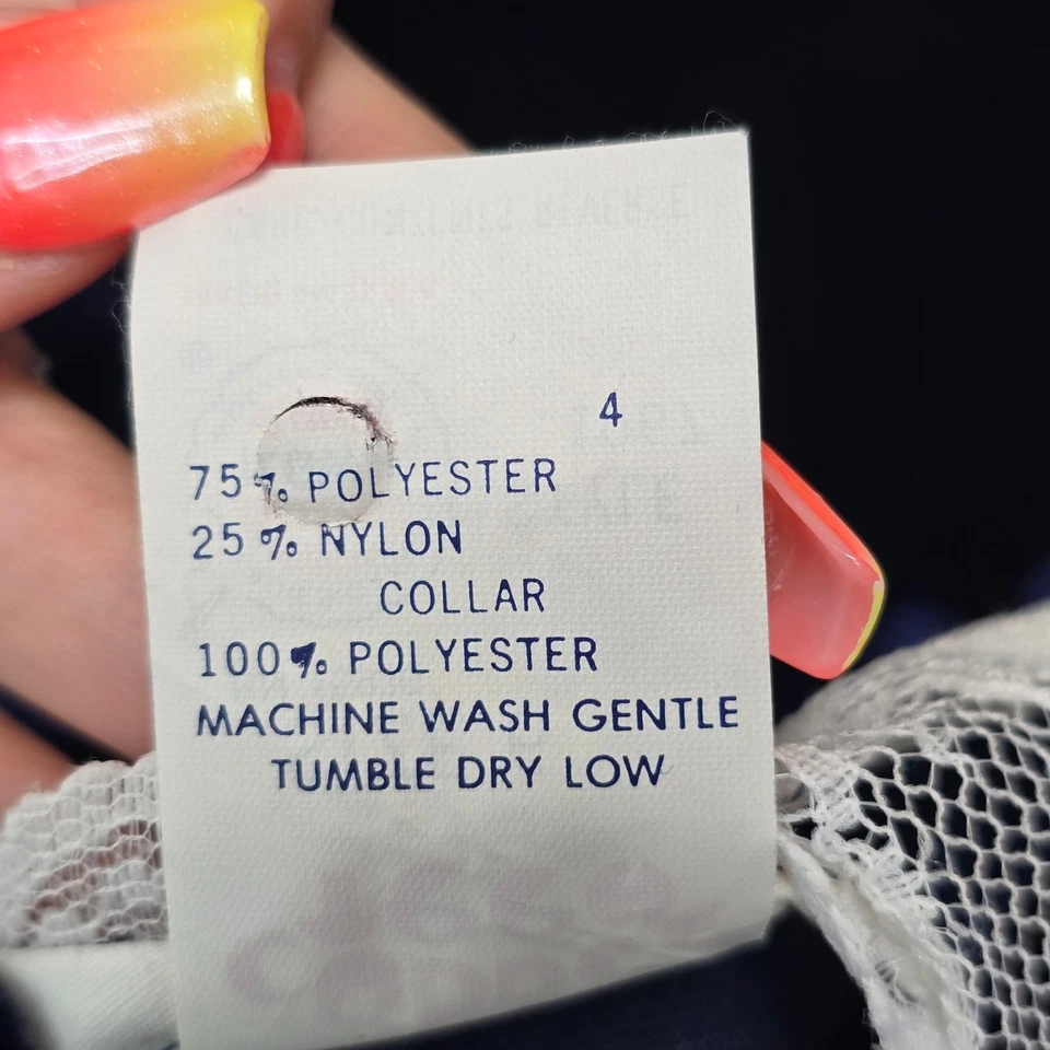 De Colección Vestido Cuddle Adolescente Niña 6 Terciopelo Encaje Manga Larga Coqueta Casa de Campo Navidad Foto 4 de 4