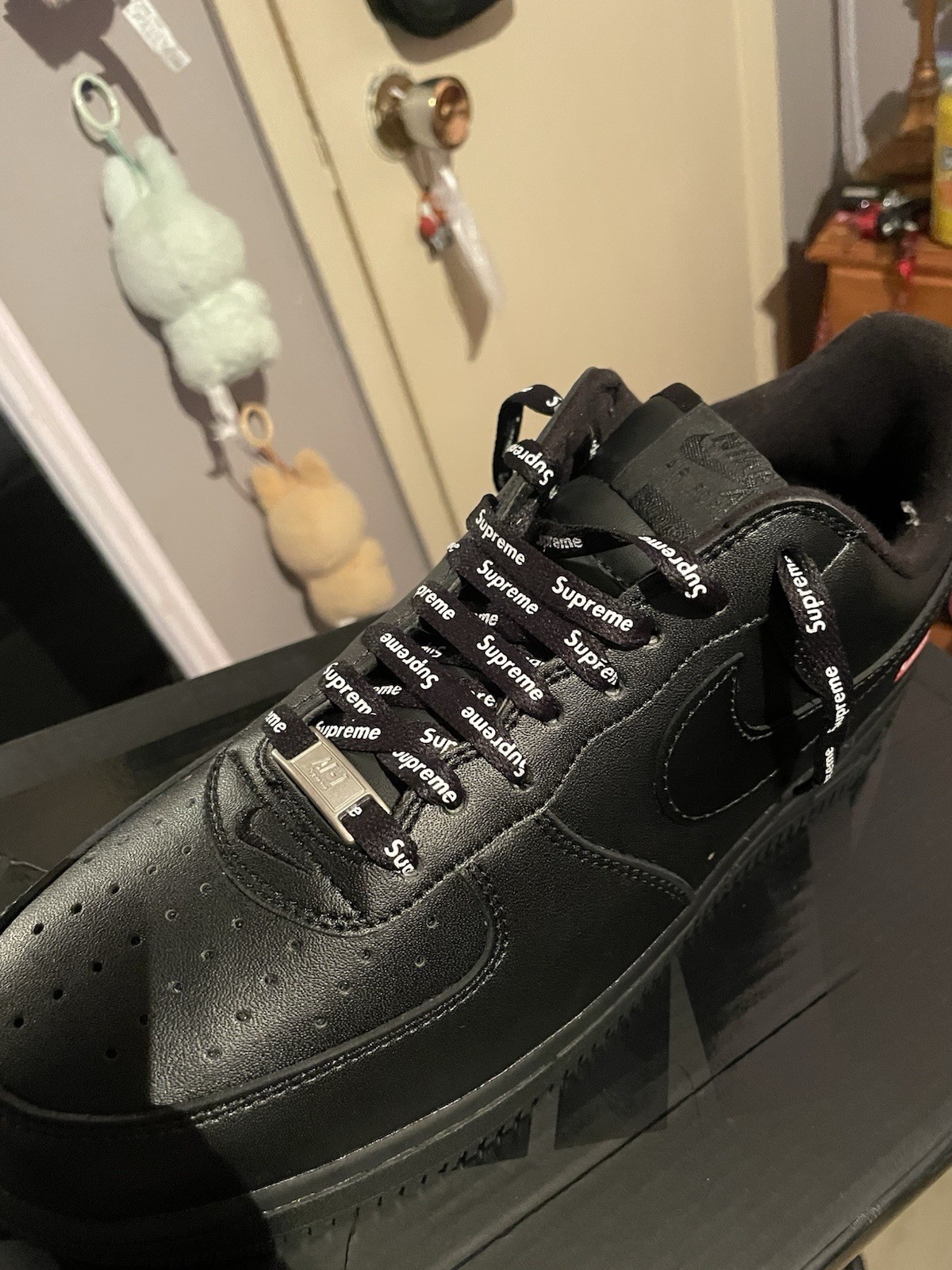 supreme air force 1 black