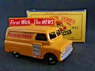 Original Matchbox Lesney 1-75 Series 42A Evening News Van Circa 1957 Boxed