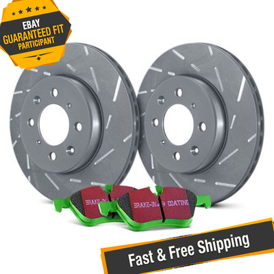 EBC S2KF1544 Stage 2 Sport Slotted Front Brake Kit for 18-20 Mazda CX-3