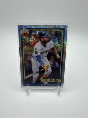 2026 Topps Series 1 #91C-71 Jackson Chourio Silver Pack Chrome Mojo Refractor