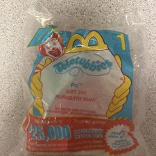 McDonald's Teletubbies PO Happy Meal Toy Plush 1 MIP 2000 Vintage
