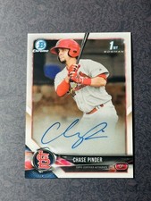 2018 Bowman Chrome Chase Pinder Prospects Autographs Auto #BCPA-CP Cardinals