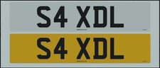 S4 XDL Private Number Plate Cherished Reg, Initials, Audi S4