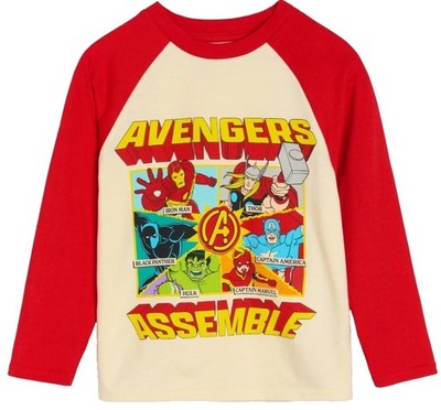 Avengers Marvel 140 Shirt Langarm Langarmshirt Captain America Iron Man Hulk