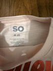 Girls Size 8 SO Christmas Graphic Print Long Cuffed Sleeves Light Pink T-Shirt — photo 7