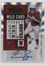 2020 Panini Contenders Wild Card Ticket Eno Benjamin #215 Rookie Auto RC. rookie card picture