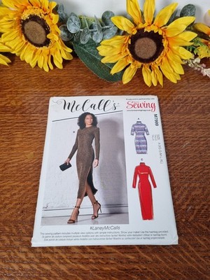 McCalls Schnittmuster M7999 Stretch Strickkleid Gr. US XS bis XL Laney High Neck