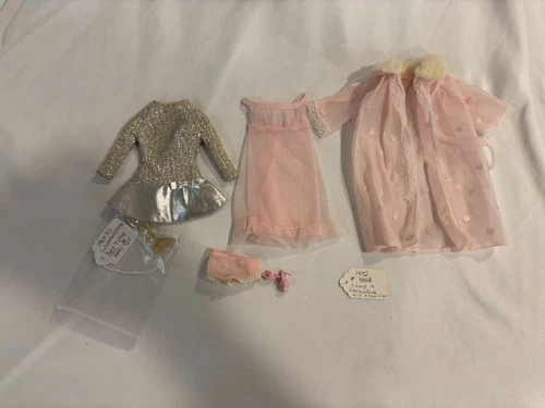 1972 #3358 mod & 1967 silver saluteto vintage mattel barbie outfit (13