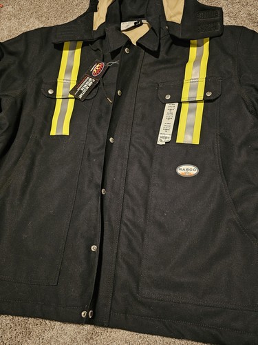 Rasco FR Flame Resistant Rescue Jacket HRC4 NFPA Mens Size XL Reg Reflective - Picture 3 of 10