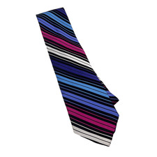 City of London 100 Imported Silk Men's Tie Striped Made in USA NWT