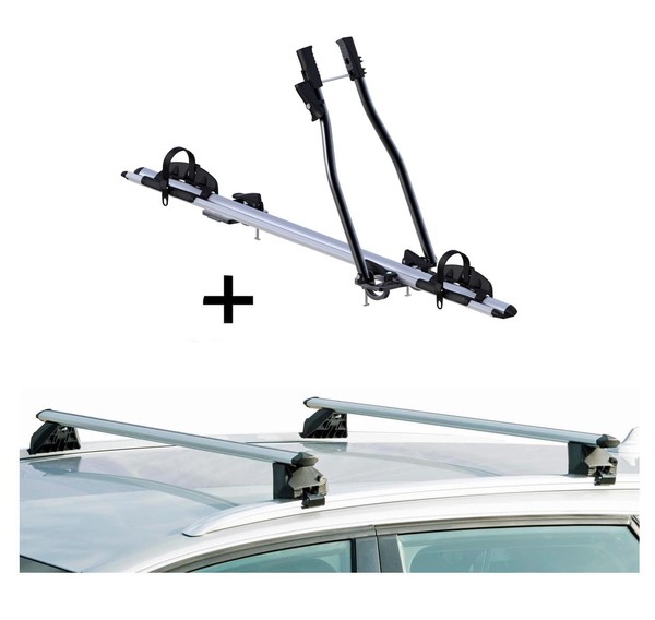 FahrradträGer Sagittar+RelingträGer CRV107A FüR FüR Ford Focus III SW 5TüRer Ab-image