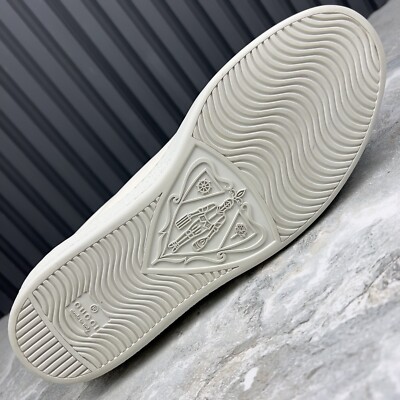 Gucci Ace Band Graphic Print Sneakers Calfskin White 10 G or  display picture 1